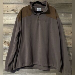 Ducks unlimited fleece quarter zip pullover
